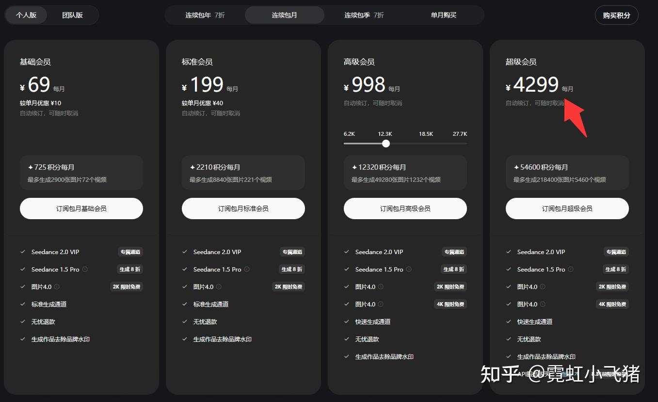 剪影会员充值记录